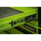 Mobile Trolley with Wooden Worktop, Hutch & 2 Drawer Riser 15 Drawer 1549mm AP6115BECOMBO1