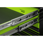 Mobile Trolley with Wooden Worktop, Hutch, 2 Drawer Riser & Side Locker 15 Drawer 1549mm AP6115BECOMBO2