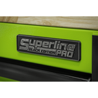 Mobile Trolley with Wooden Worktop, Hutch, 2 Drawer Riser & Side Locker 15 Drawer 1549mm AP6115BECOMBO2