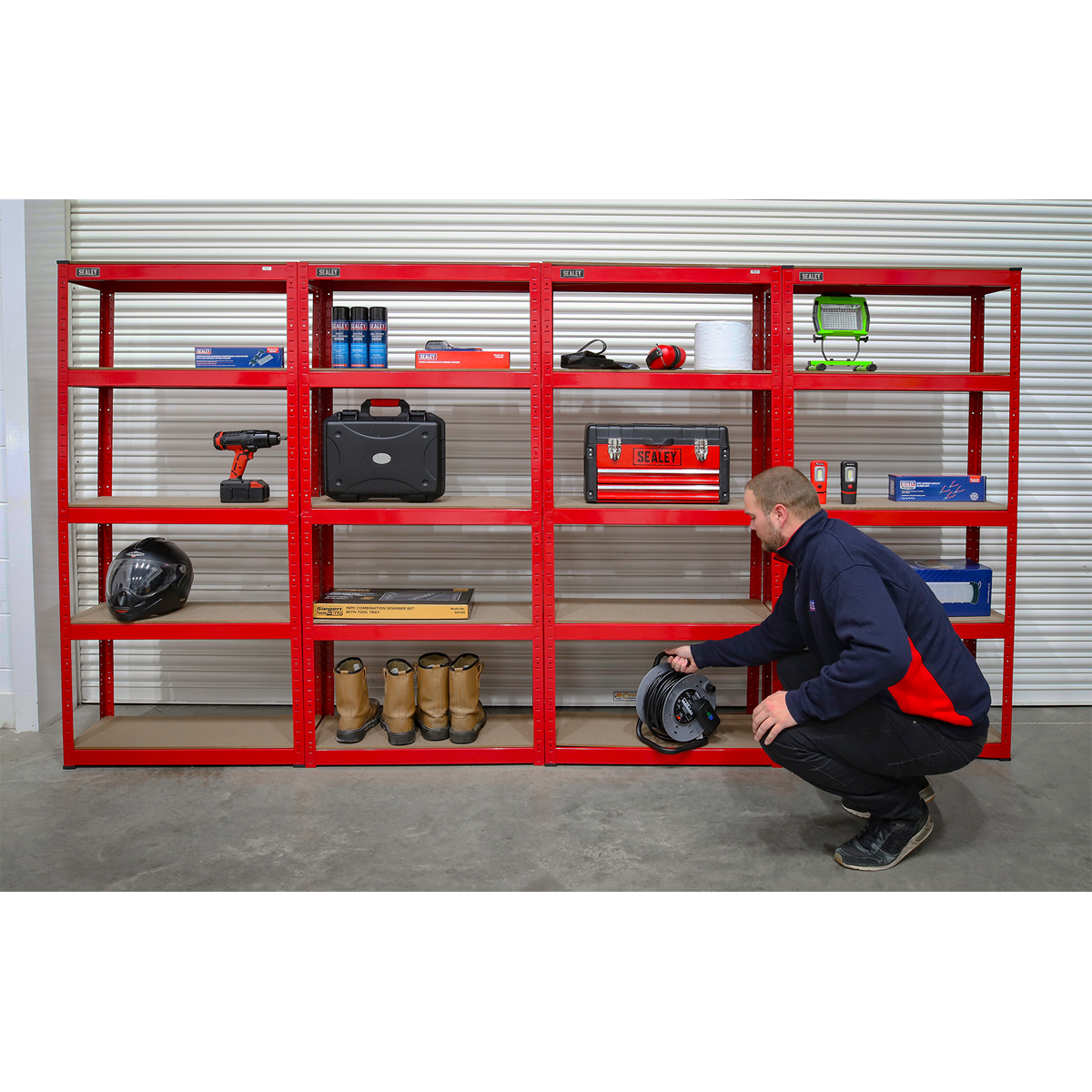 Racking Unit with 5 Shelves 150kg Capacity Per Level - Set of 4 AP6150COMBO