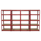 Racking Unit with 5 Shelves 150kg Capacity Per Level - Set of 4 AP6150COMBO