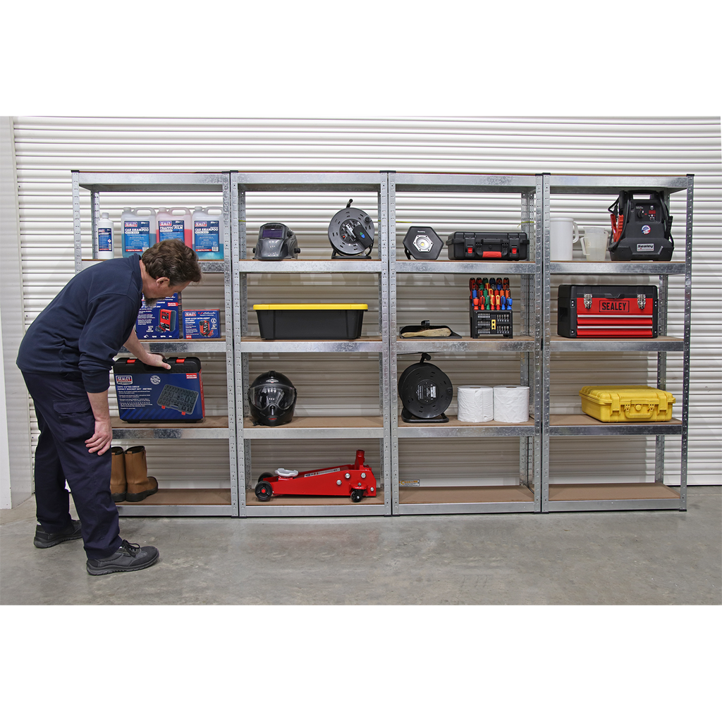 Racking Unit 5 Shelf 150kg Capacity Per Level - Set of 4 AP6150GSCOMBO