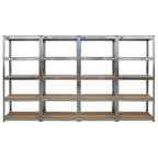 Racking Unit 5 Shelf 150kg Capacity Per Level - Set of 4 AP6150GSCOMBO