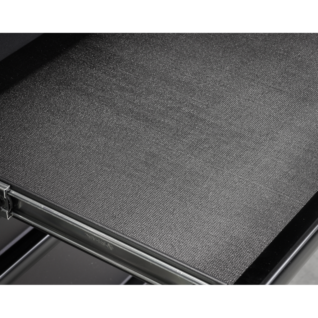 Mobile Trolley with Wooden Worktop 15 Drawer, Hutch, 2 Drawer Riser & Side Locker 1549mm AP6215BECOMBO2