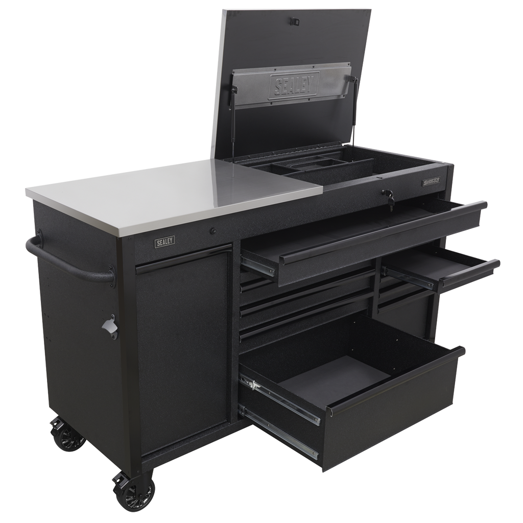 Mobile Tool Cabinet with Power Tool Charging Drawer 1600mm AP6310BE