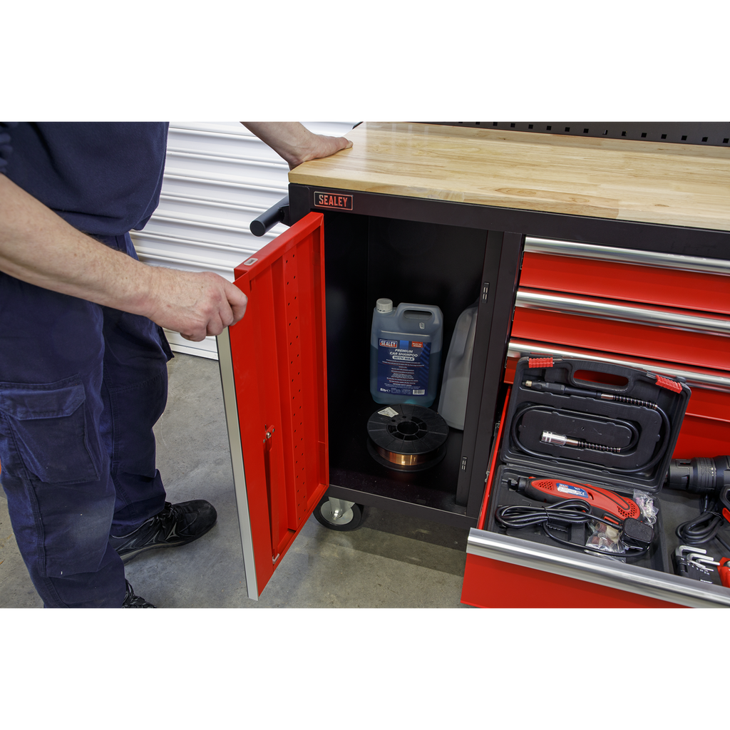Mobile Workstation with Backboard 10 Drawer AP6310