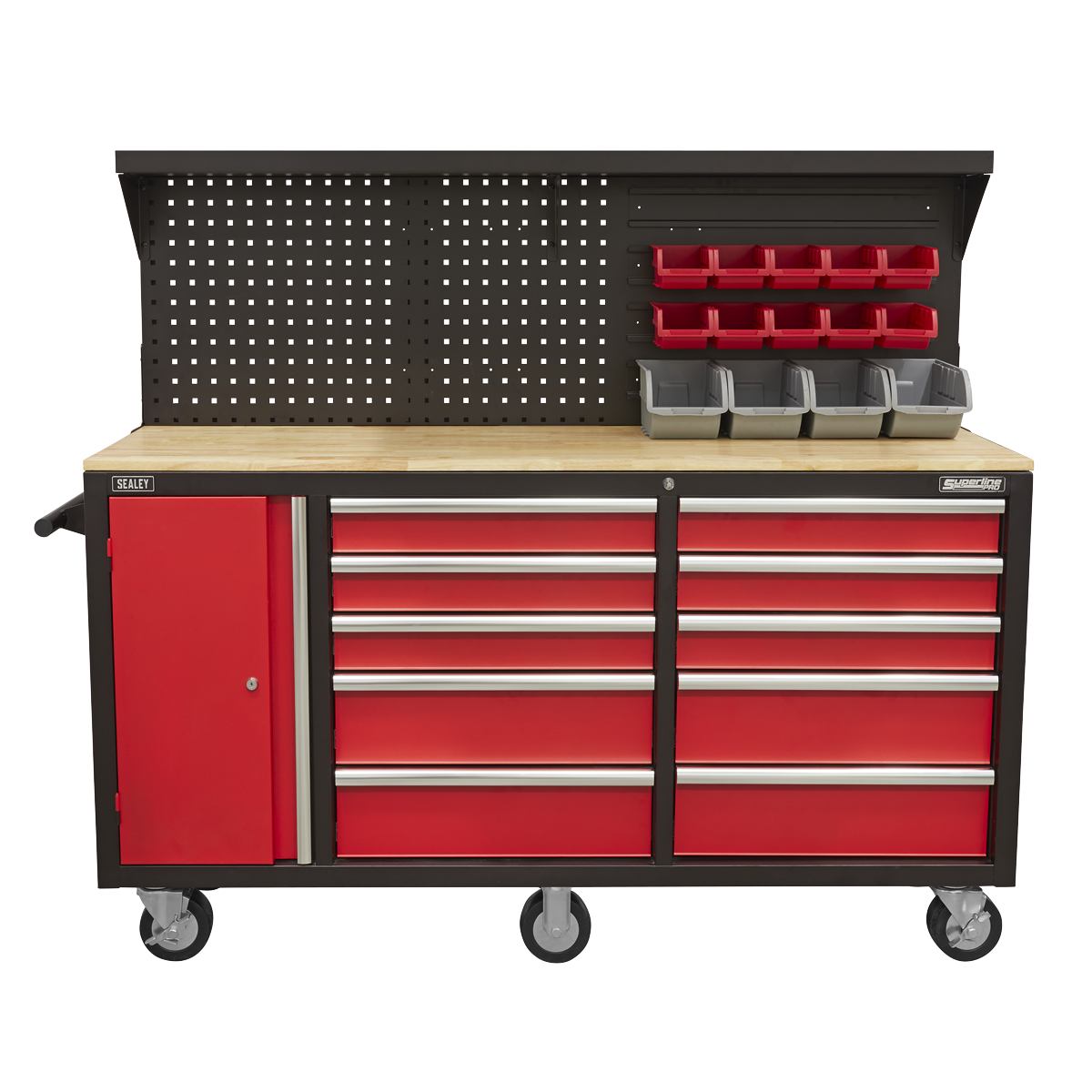 Mobile Workstation with Backboard 10 Drawer AP6310