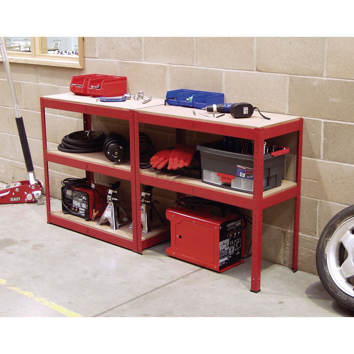 Racking Unit with 5 Shelves 350kg Capacity Per Level AP6350