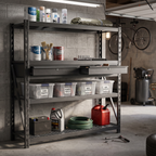 Heavy-Duty Racking Unit with 4 Mesh Shelves & Double Drawer 640kg Capacity Per Level AP6572COMBO1
