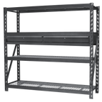 Heavy-Duty Racking Unit with 4 Mesh Shelves & Double Drawer 640kg Capacity Per Level AP6572COMBO1