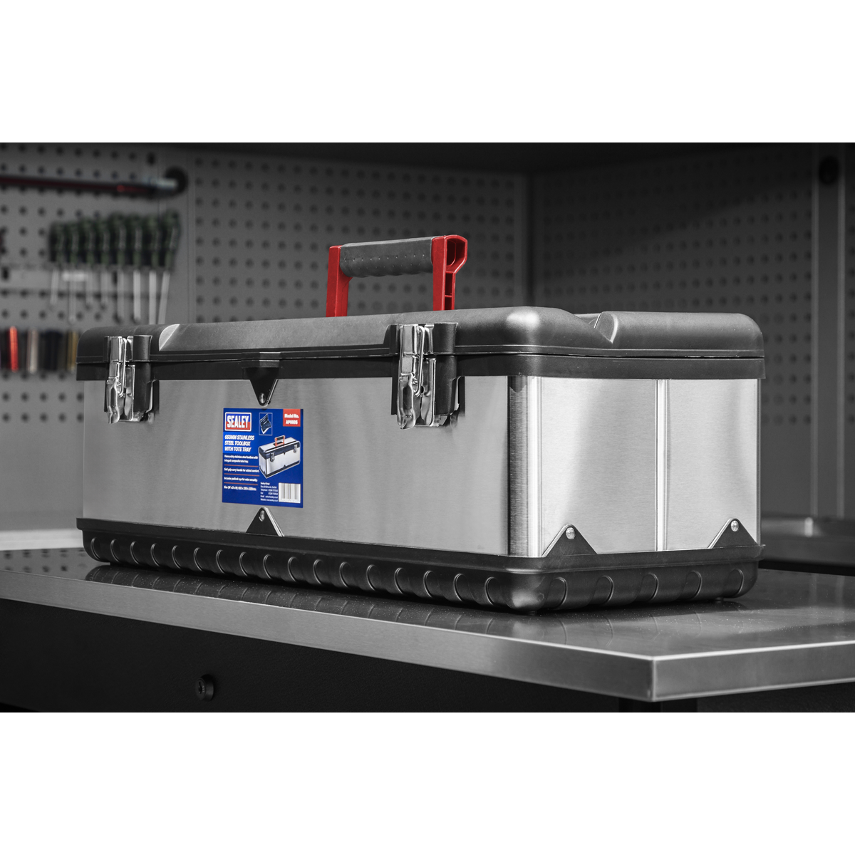 Stainless Steel Toolbox with Tote Tray 660mm AP660S