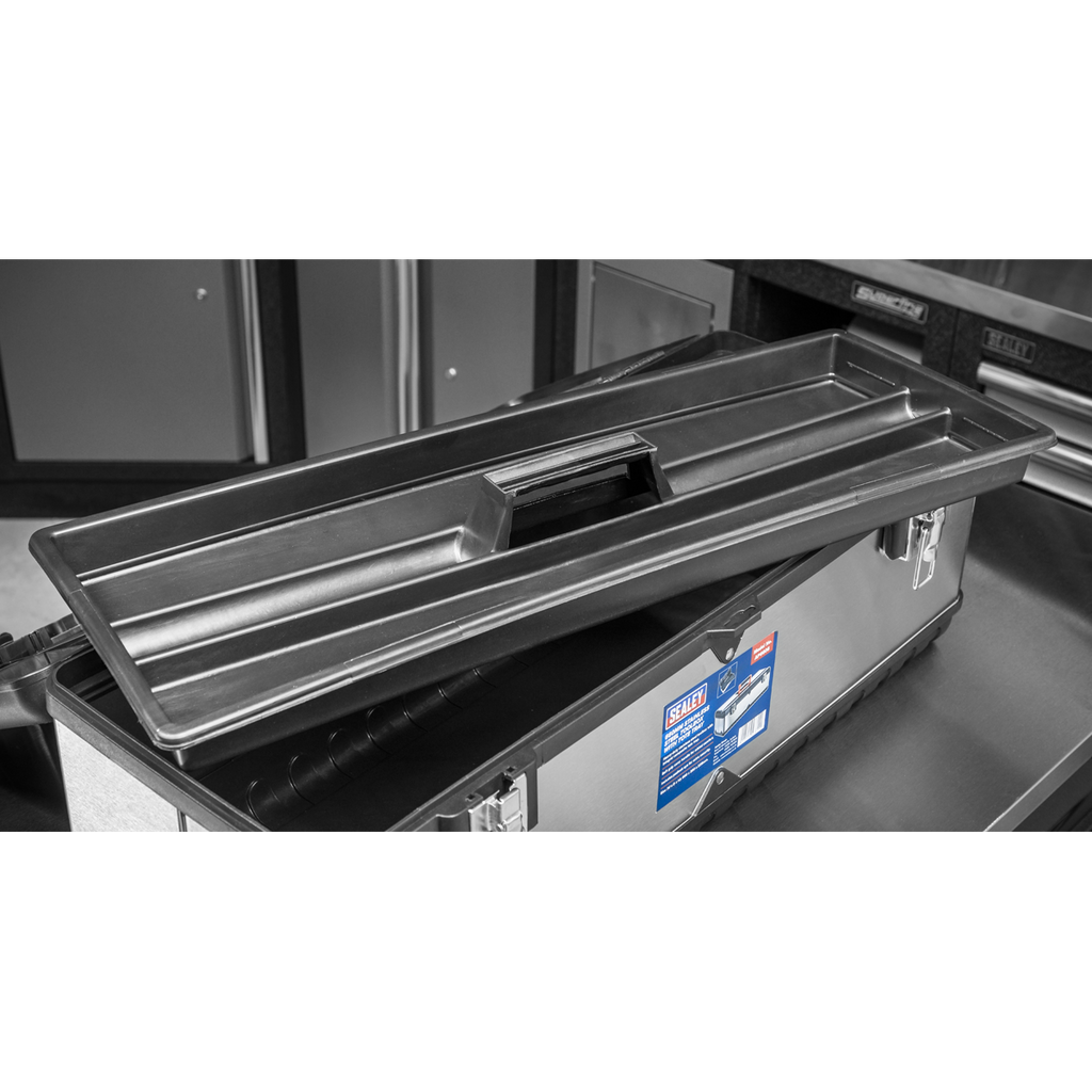 Stainless Steel Toolbox with Tote Tray 660mm AP660S