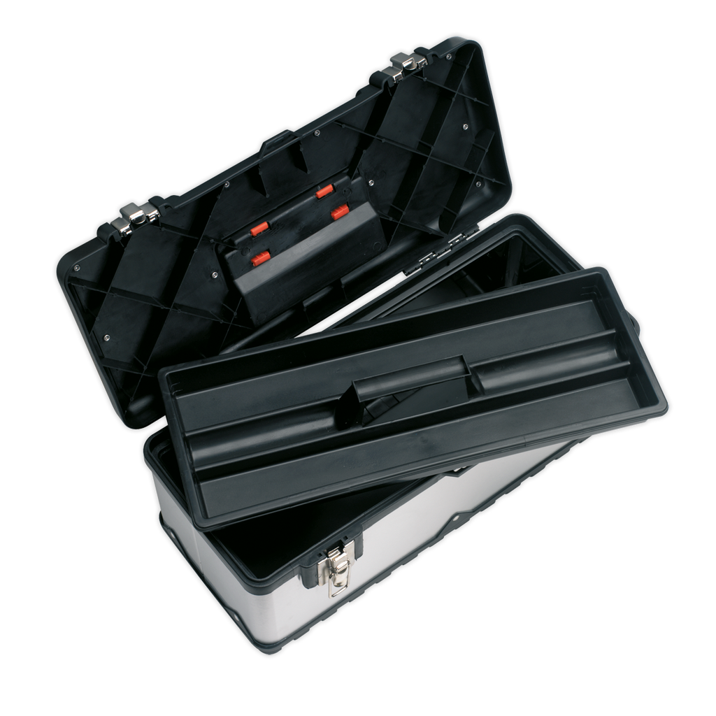Stainless Steel Toolbox with Tote Tray 660mm AP660S
