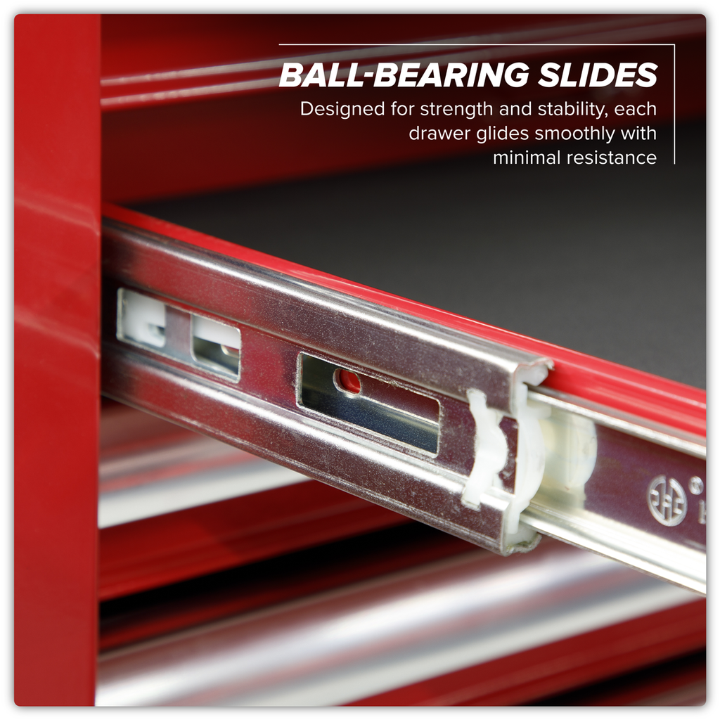 Topchest & Rollcab Combination 23 Drawer with Ball-Bearing Slides - Red AP66COMBO2