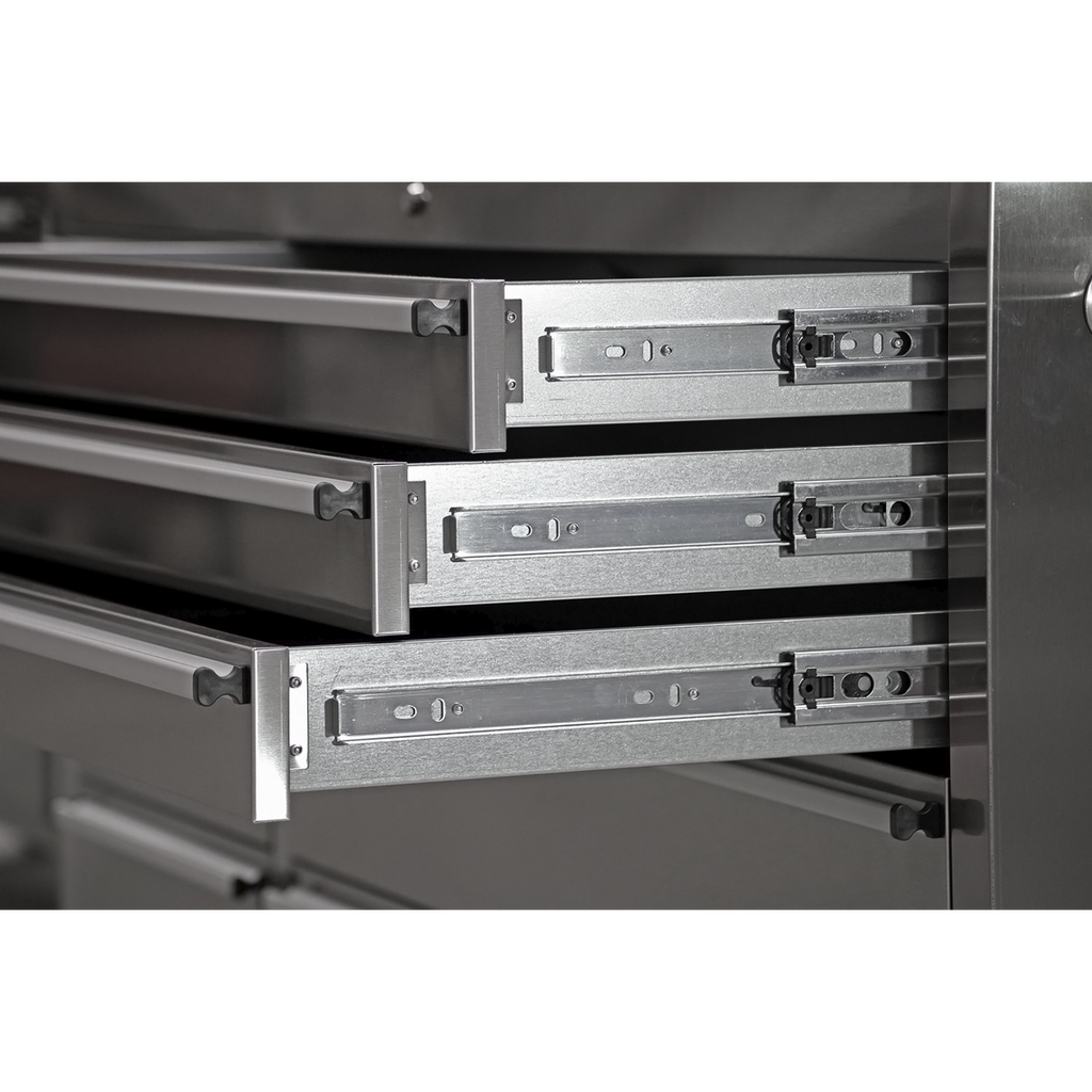 Mobile Stainless Steel Tool Cabinet & Cupboard 10 Drawer AP7210SS