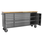 Mobile Stainless Steel Tool Cabinet & Cupboard 10 Drawer AP7210SS