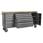 Mobile Stainless Steel Tool Cabinet & Cupboard 10 Drawer AP7210SS