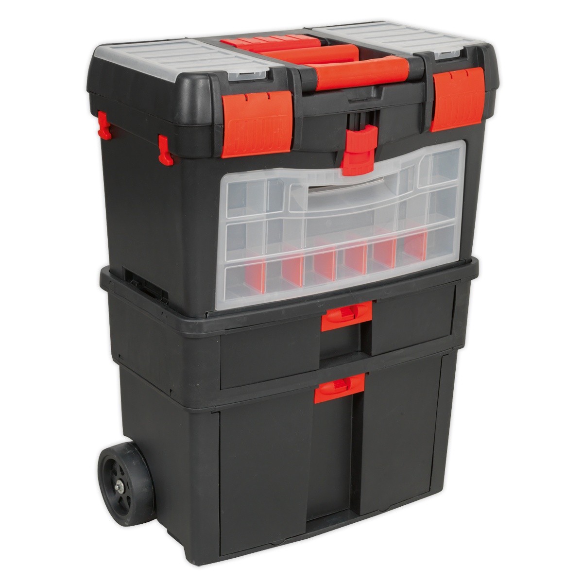 Mobile Toolbox with Tote Tray & Removable Assortment Box AP850