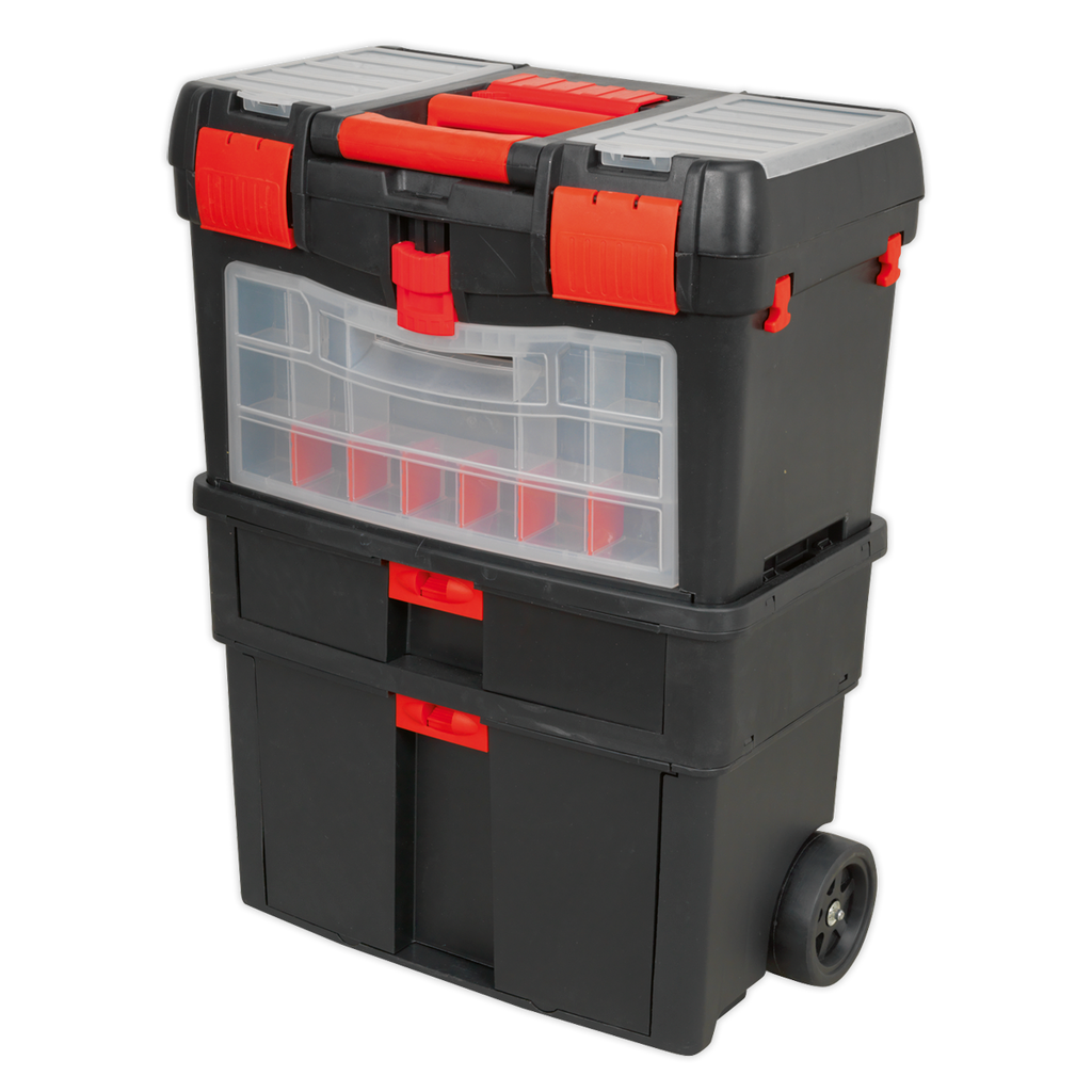Mobile Toolbox with Tote Tray & Removable Assortment Box AP850