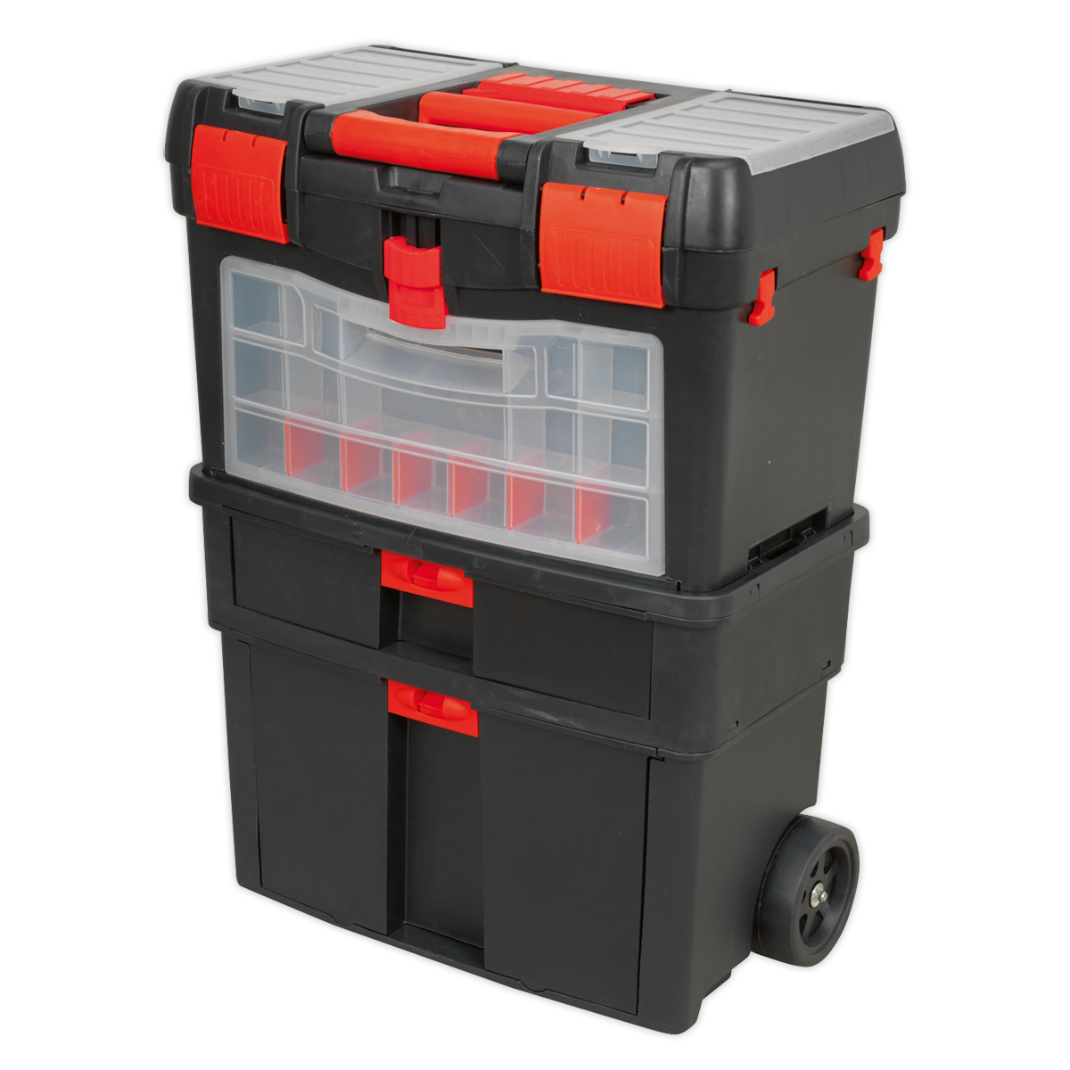 Mobile Toolbox with Tote Tray & Removable Assortment Box AP850