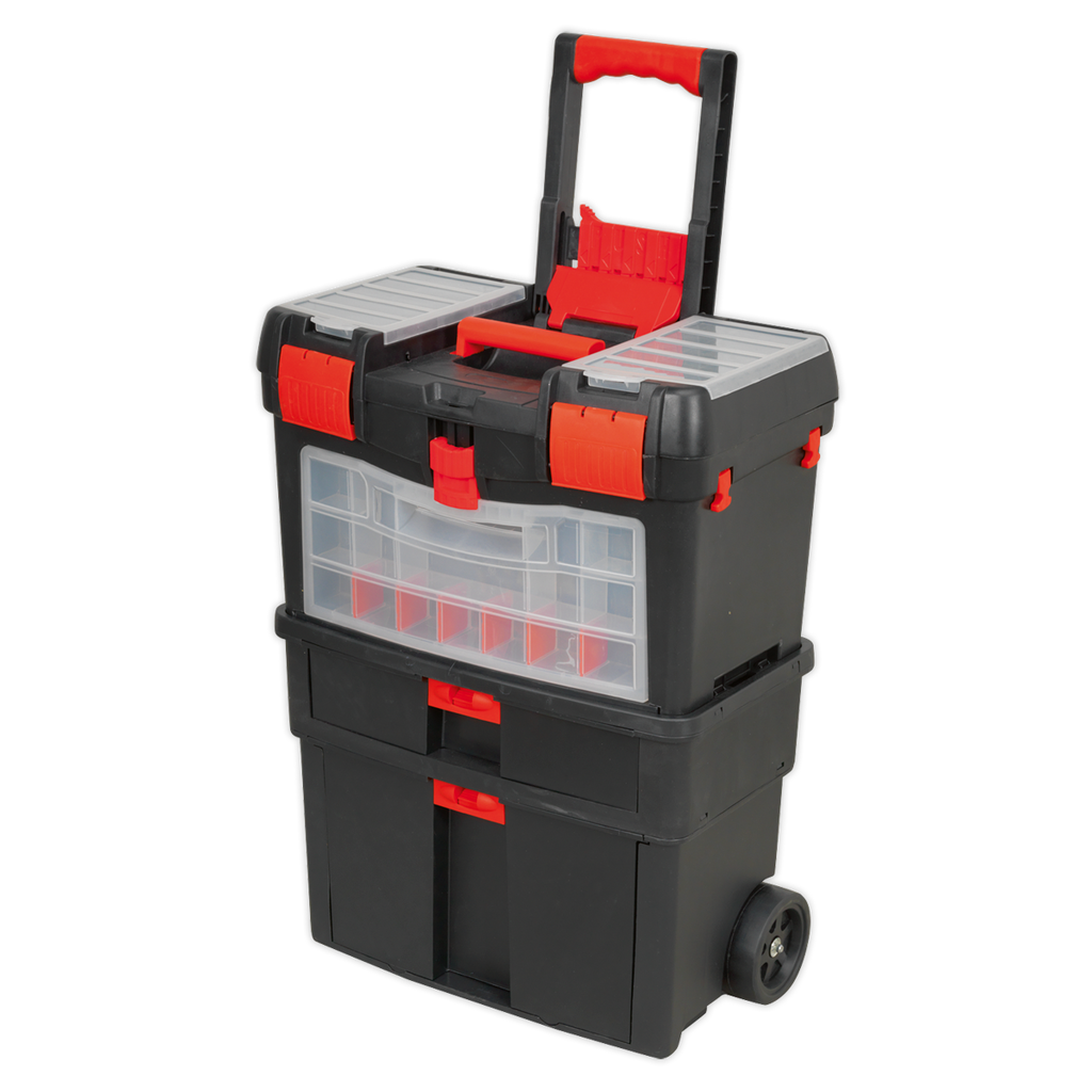 Mobile Toolbox with Tote Tray & Removable Assortment Box AP850