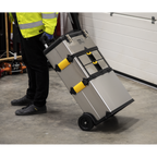 Mobile Stainless Steel/Composite Toolbox with 3 Compartments AP855