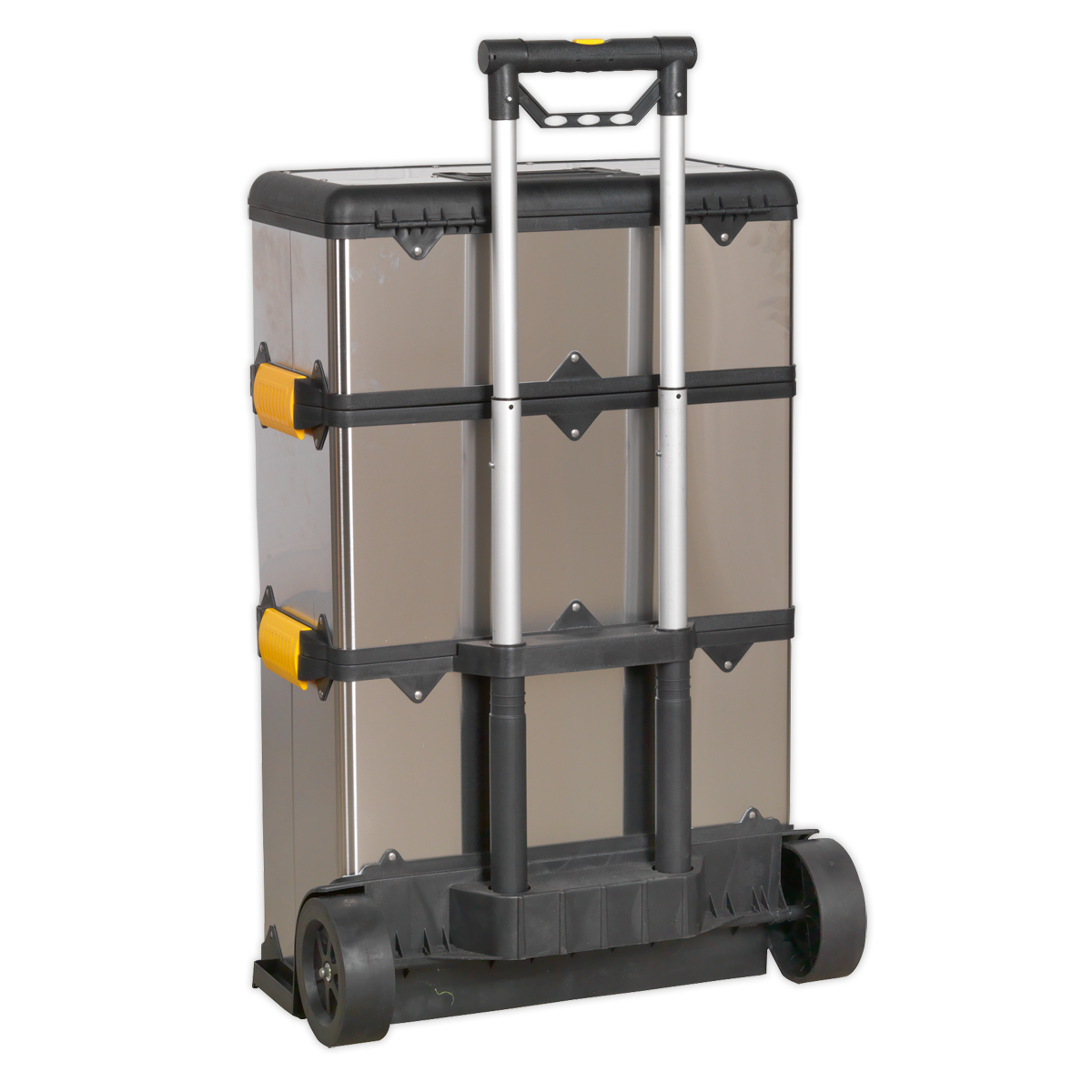 Mobile Stainless Steel/Composite Toolbox with 3 Compartments AP855