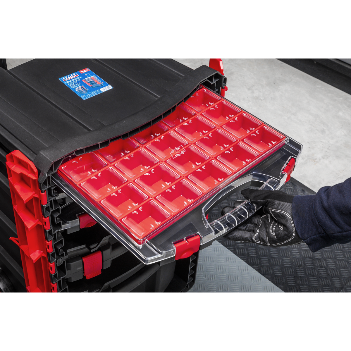 Professional Mobile Toolbox with 5 Removable Storage Cases AP860