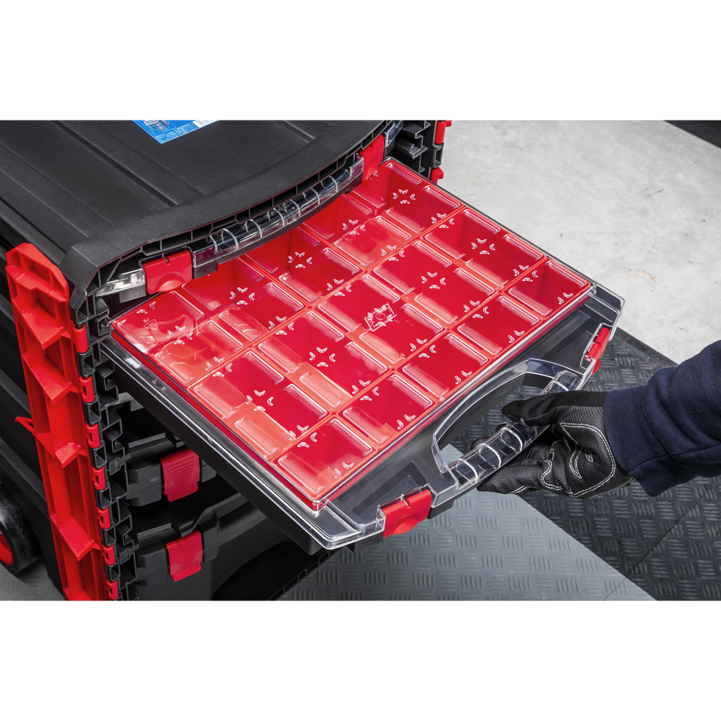 Professional Mobile Toolbox with 5 Removable Storage Cases AP860