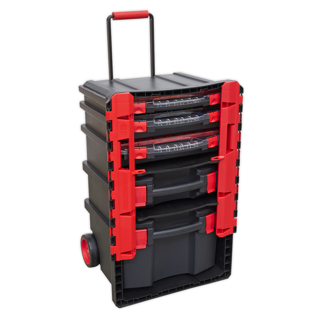 Professional Mobile Toolbox with 5 Removable Storage Cases AP860