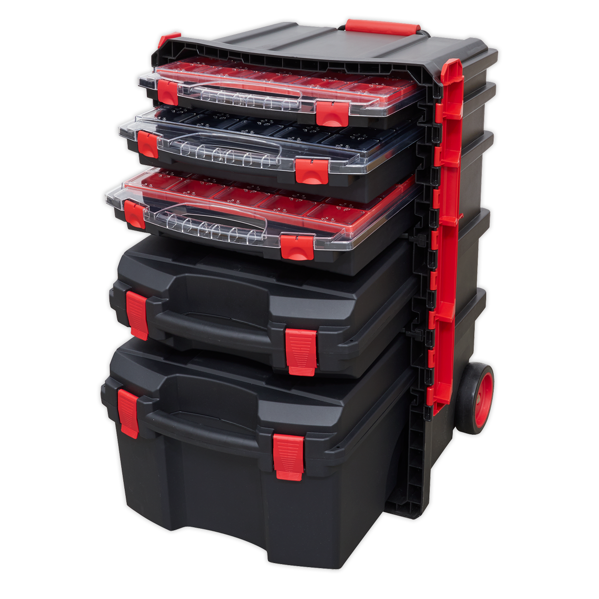 Professional Mobile Toolbox with 5 Removable Storage Cases AP860