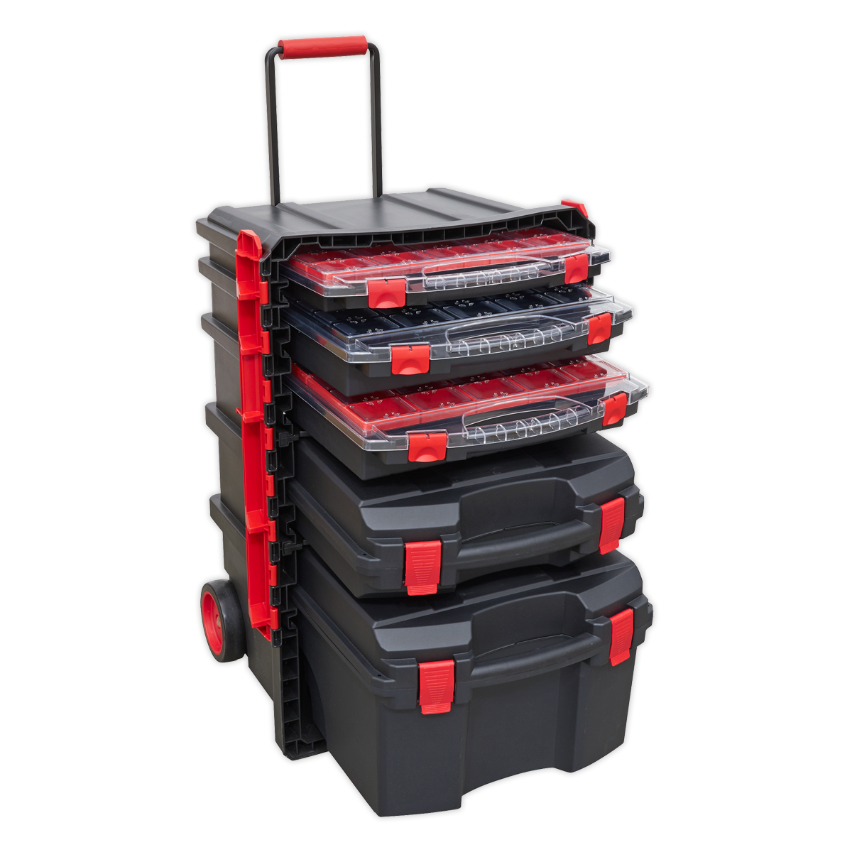 Professional Mobile Toolbox with 5 Removable Storage Cases AP860