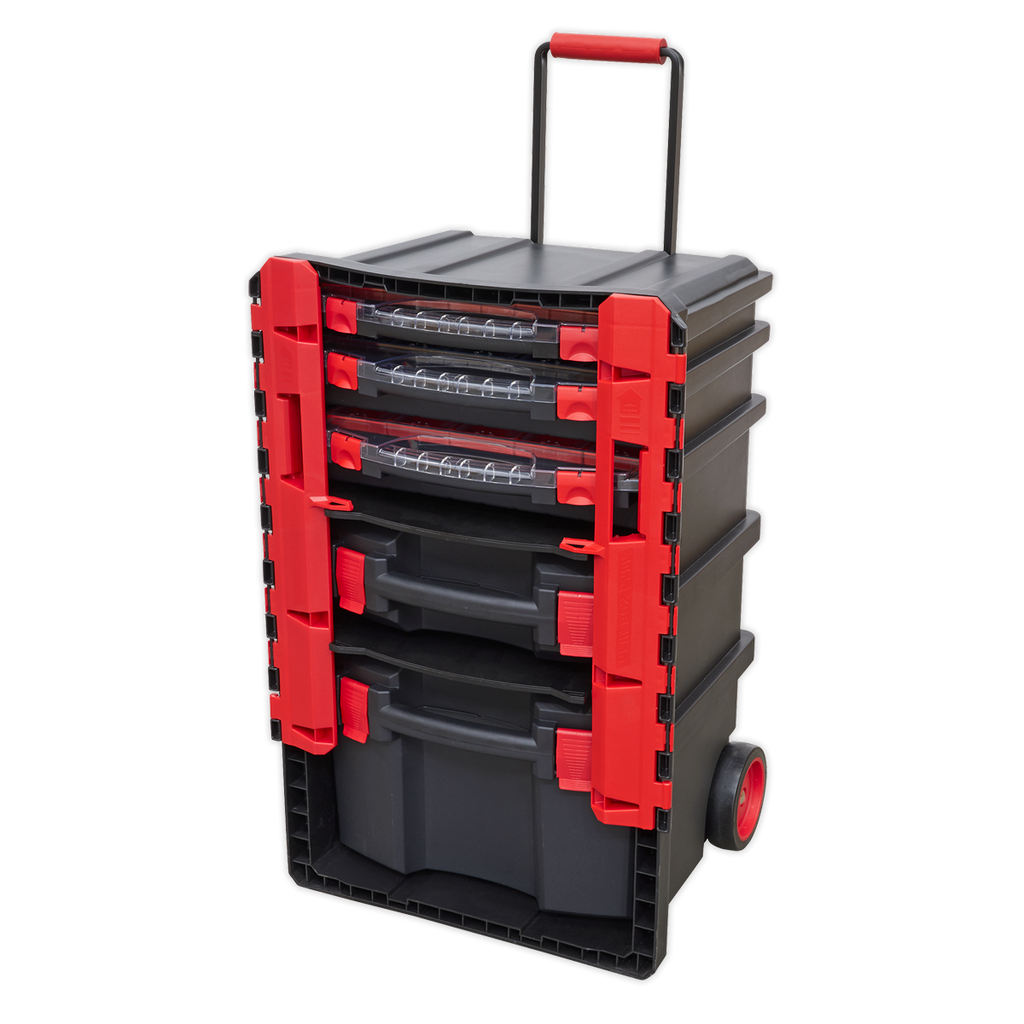Professional Mobile Toolbox with 5 Removable Storage Cases AP860