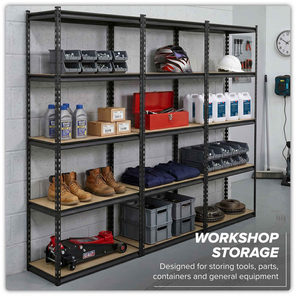 Racking Unit with 5 Shelves 340kg Capacity Per Level - Set of 3 AP900RCOMBO1