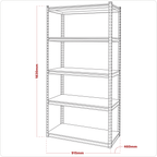 Racking Unit with 5 Shelves 340kg Capacity Per Level AP900R