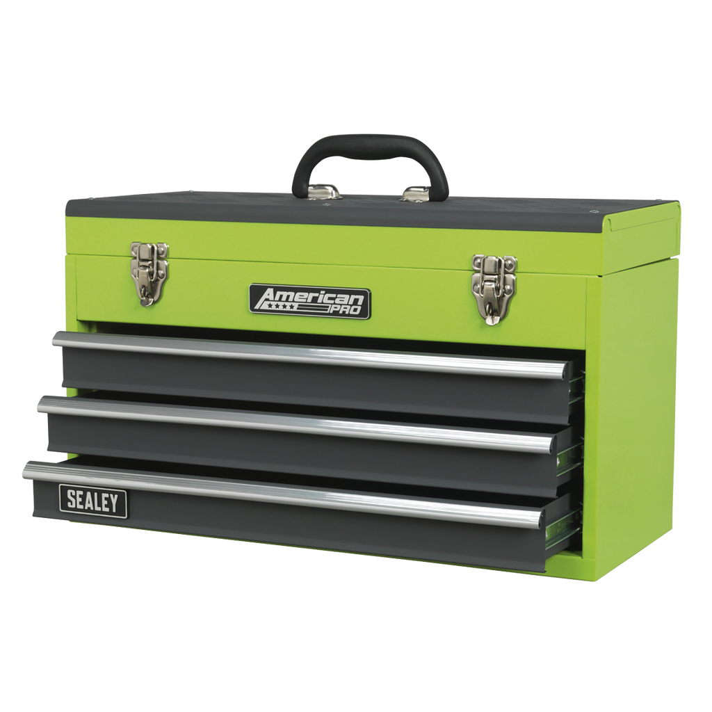 Tool Chest 3 Drawer - Green/Grey AP9243BBHV