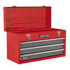 Tool Chest 3 Drawer with 93pc Tool Kit - Red/Grey AP9243BBCOMBO