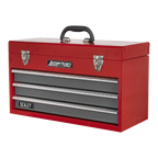 Tool Chest 3 Drawer - Red/Grey AP9243BB