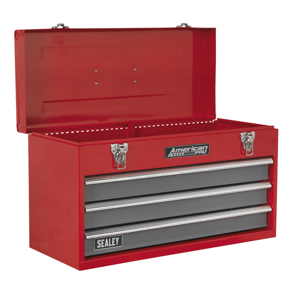 Tool Chest 3 Drawer - Red/Grey AP9243BB