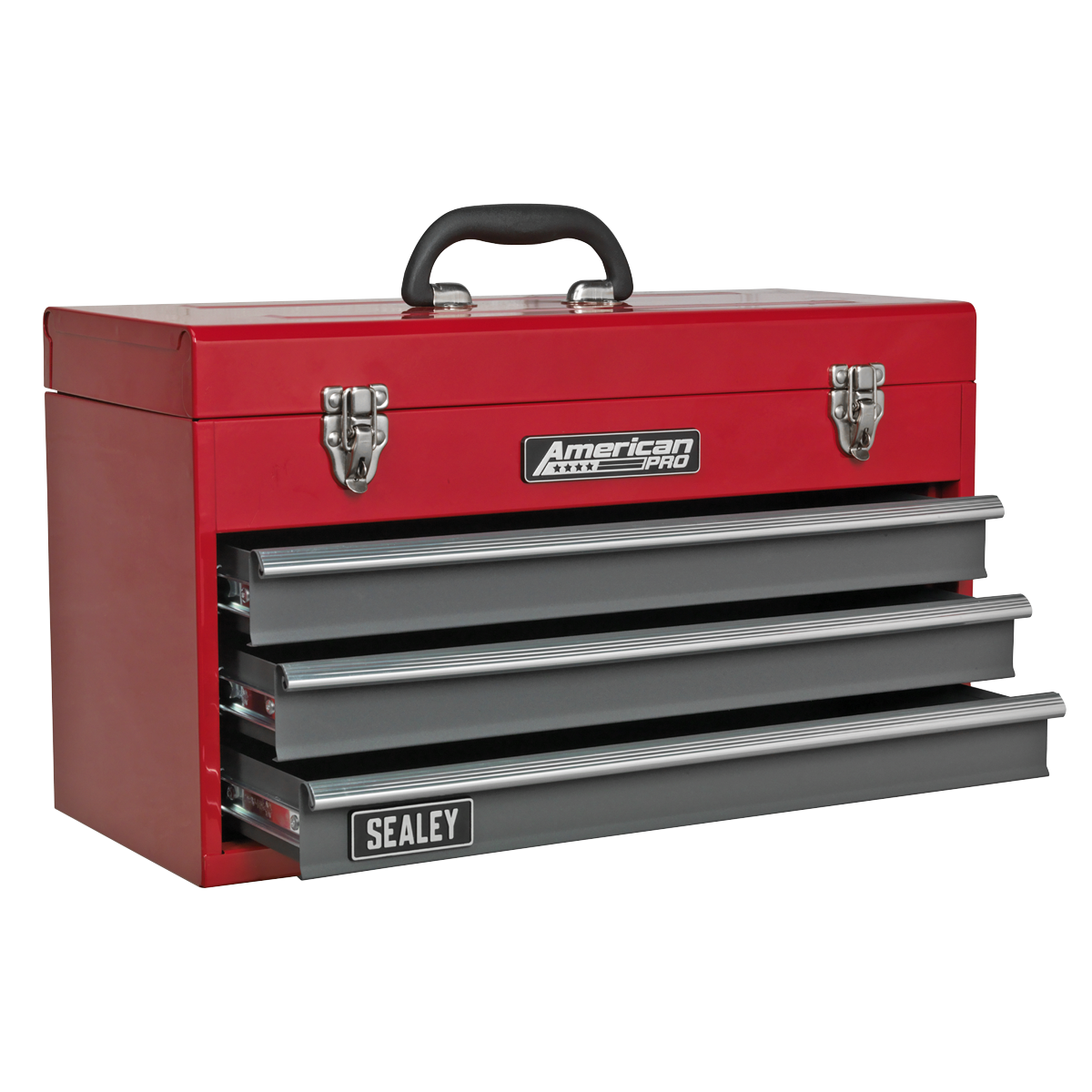 Tool Chest 3 Drawer - Red/Grey AP9243BB