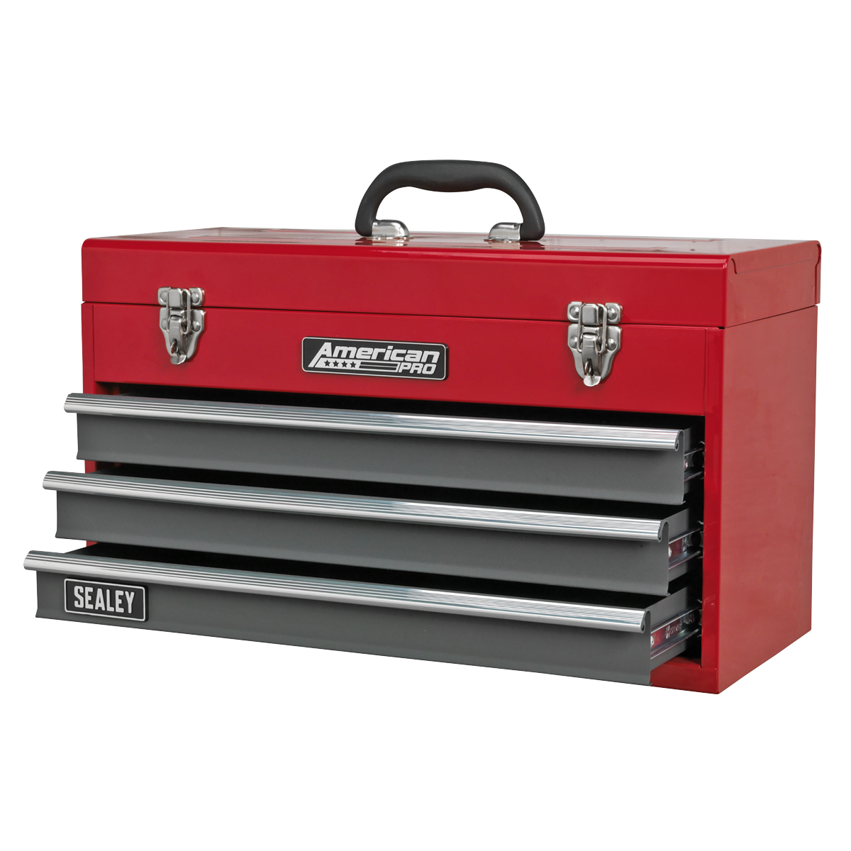 Tool Chest 3 Drawer - Red/Grey AP9243BB