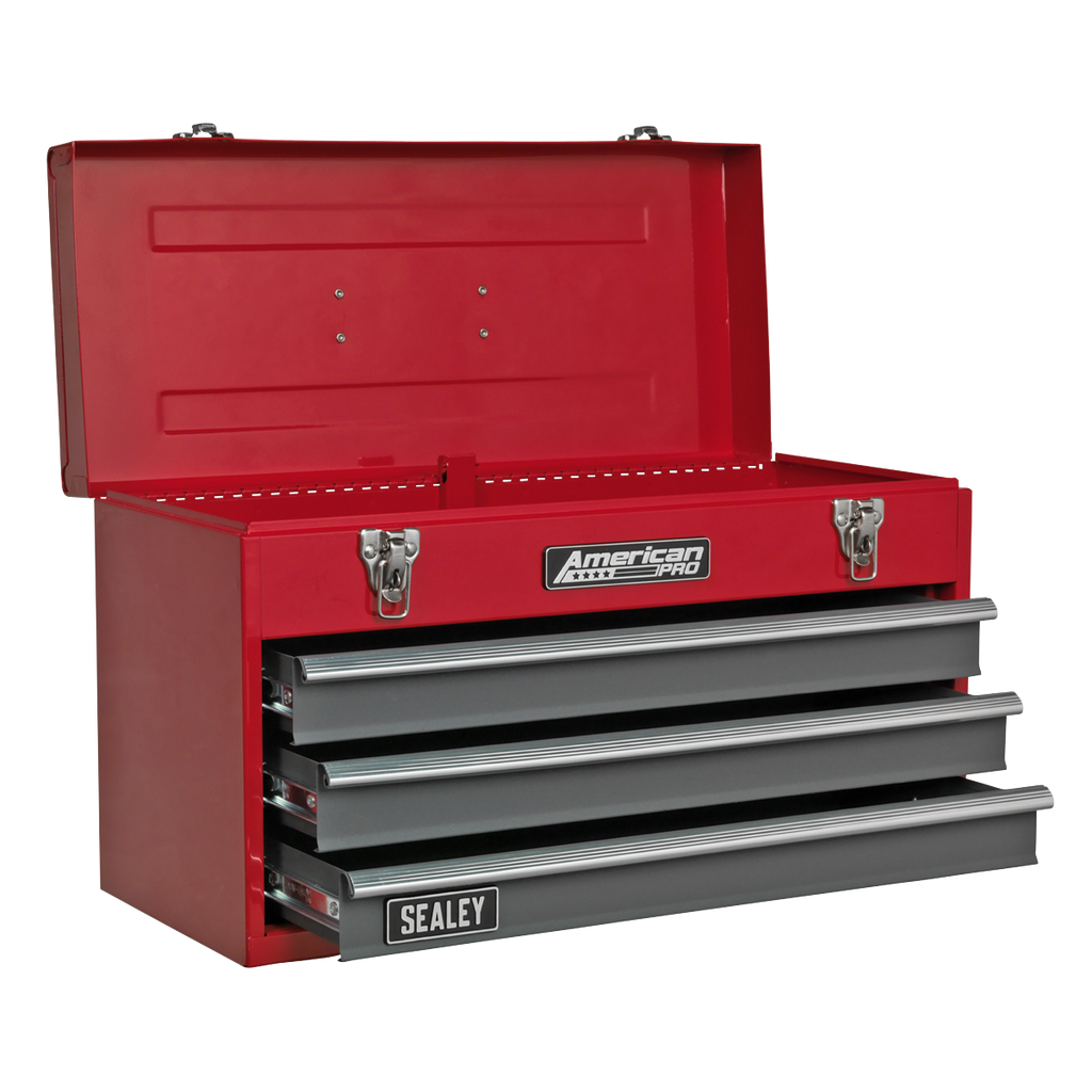 Tool Chest 3 Drawer - Red/Grey AP9243BB