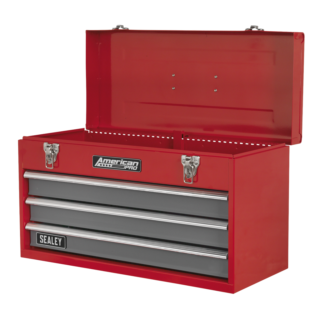 Tool Chest 3 Drawer - Red/Grey AP9243BB