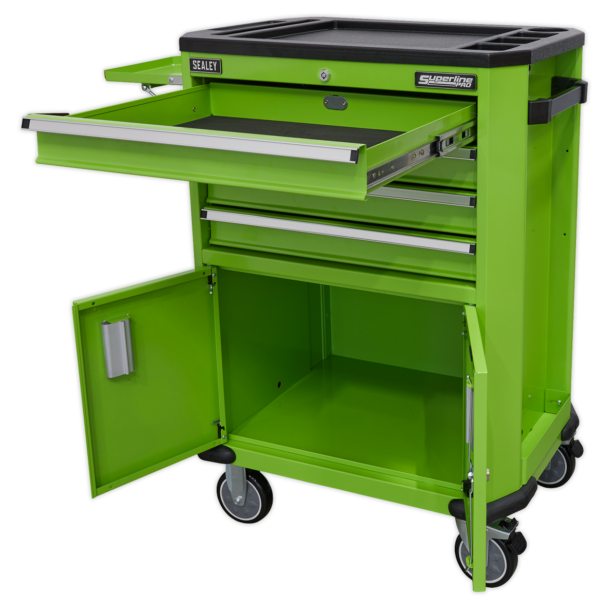 Tool Trolley with 4 Drawers & 2 Door Cupboard AP980MTHV