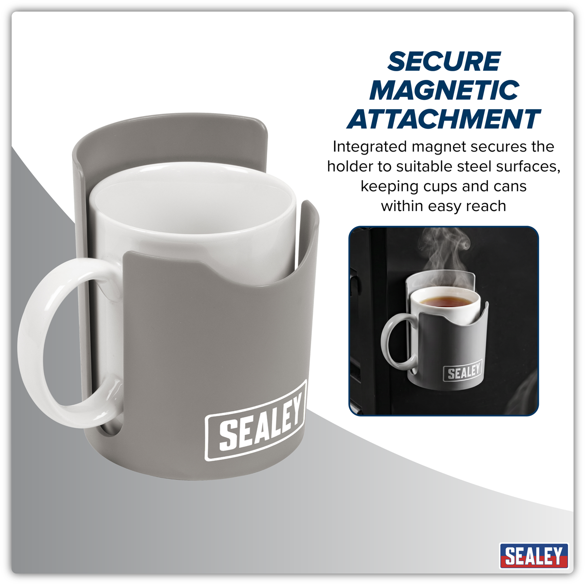 Magnetic Cup/Can Holder - Grey APCHG
