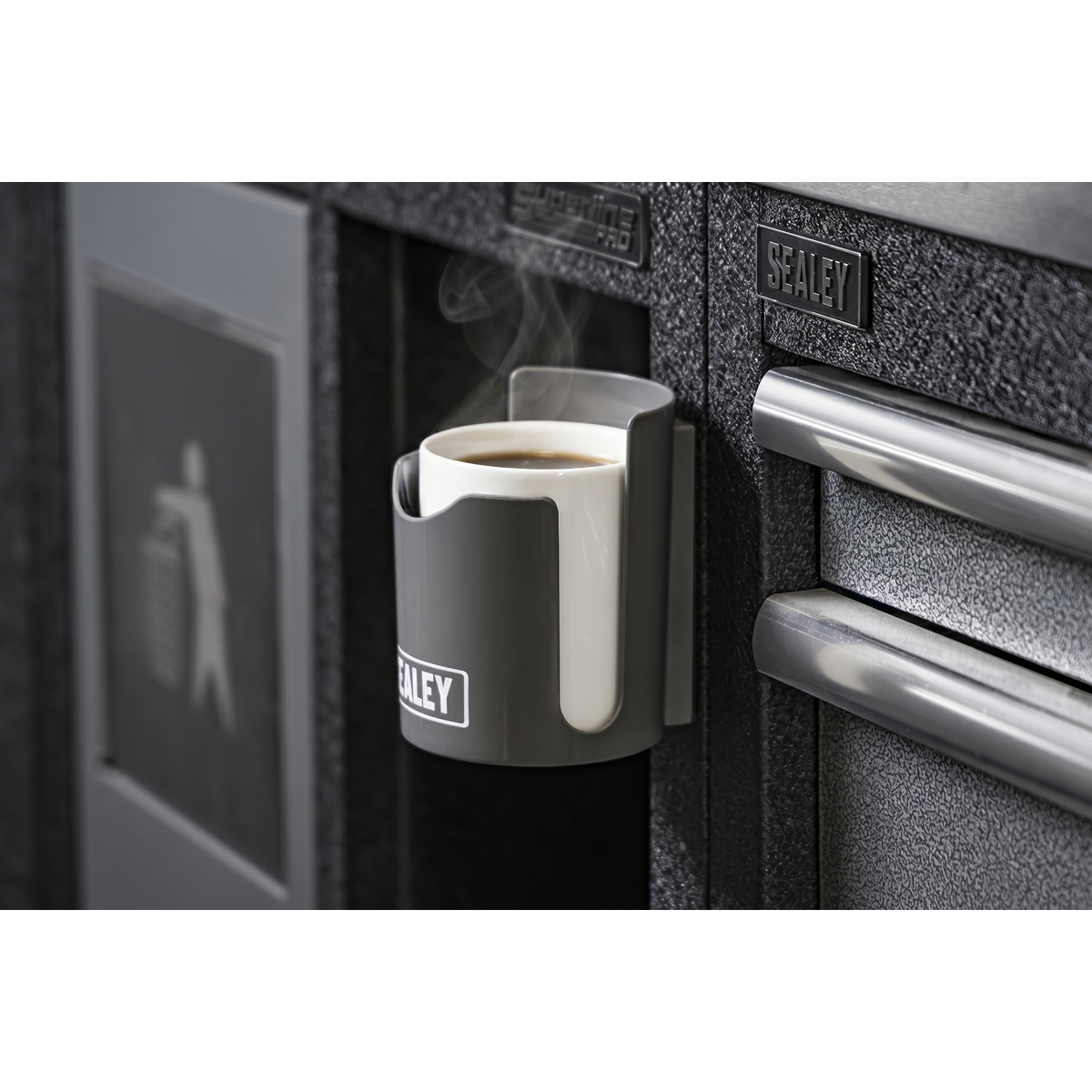 Magnetic Cup/Can Holder - Grey APCHG