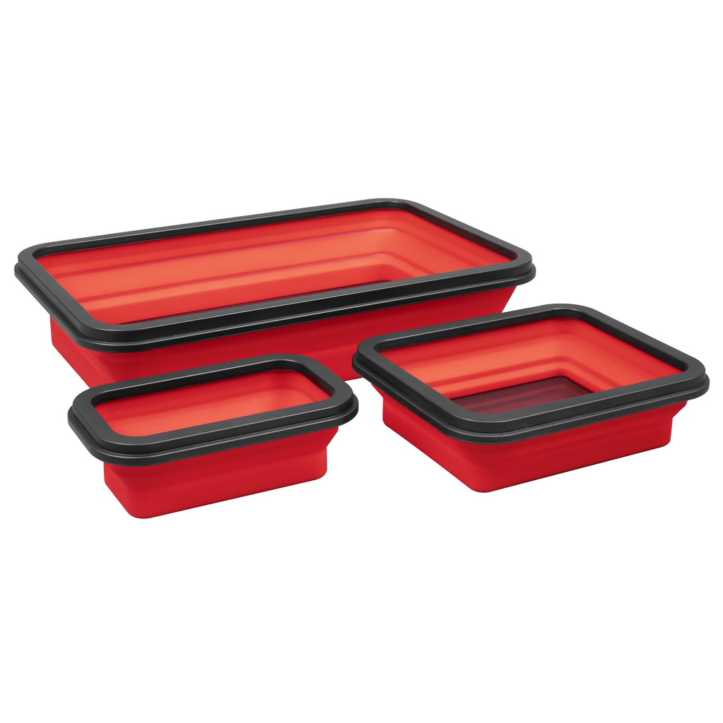 Collapsible Magnetic Parts Tray - Set of 3 APCMTS