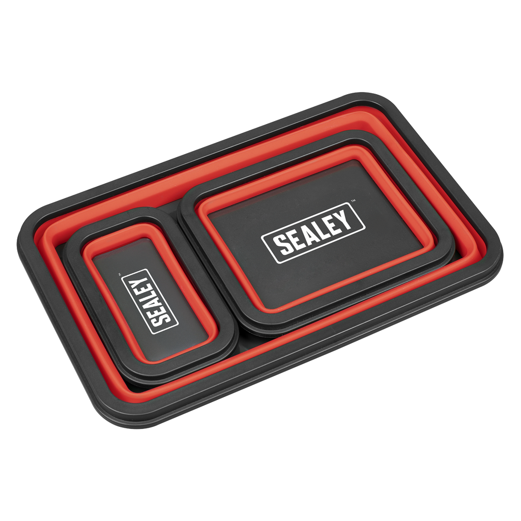 Collapsible Magnetic Parts Tray - Set of 3 APCMTS