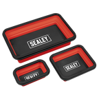 Collapsible Magnetic Parts Tray - Set of 3 APCMTS