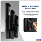 Large Magnetic Cable Tie Holder - Black APCTHBXL
